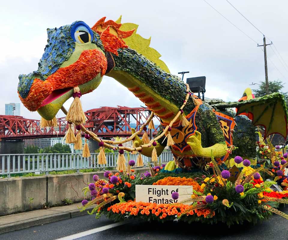 Portland Rose Festival parade float